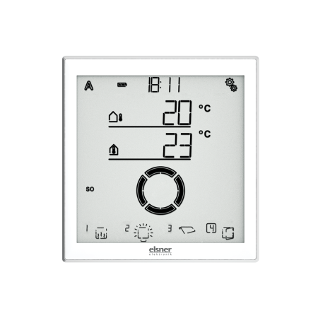 elsner Solexa II-Set, weiß / alu Funk-Steuerung (Display und Wetterstation) #10150